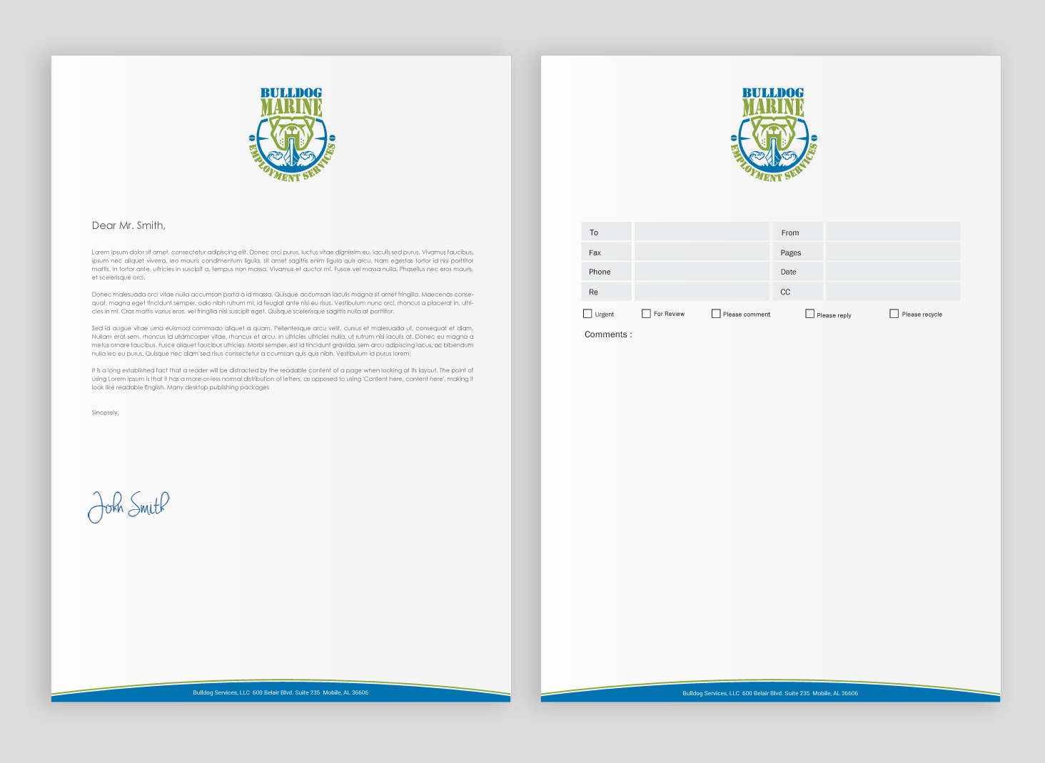 Stationery Design by chandrayaan.creative for Bulldog Services, LLC | Design #19849026