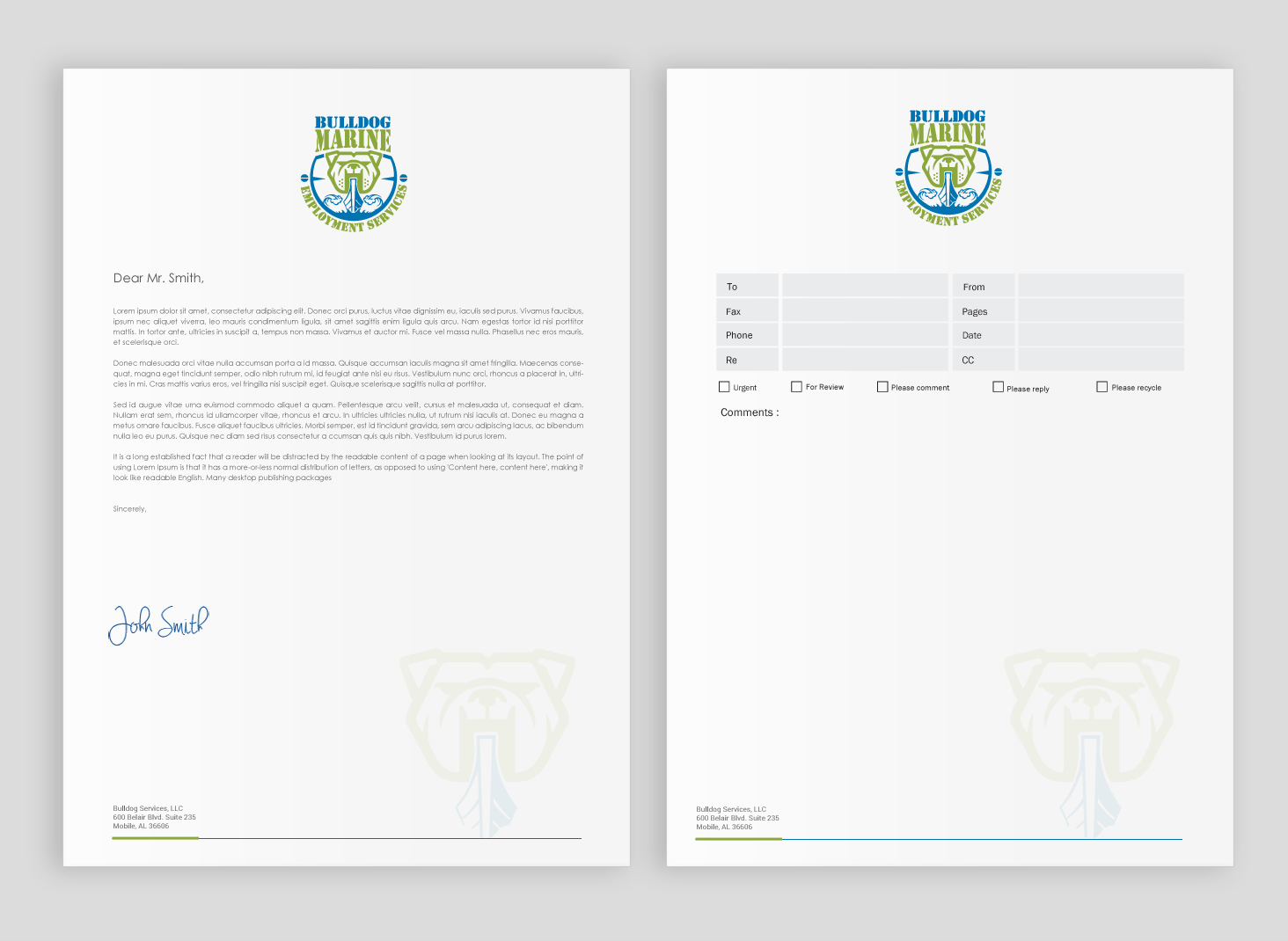Schreibwaren-Design von chandrayaan.creative für Bulldog Services, LLC | Design #19849027