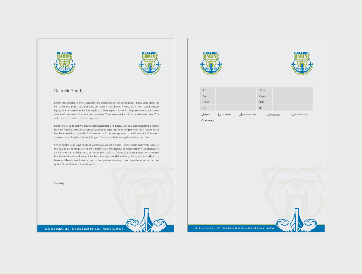 Schreibwaren-Design von chandrayaan.creative für Bulldog Services, LLC | Design #19880458