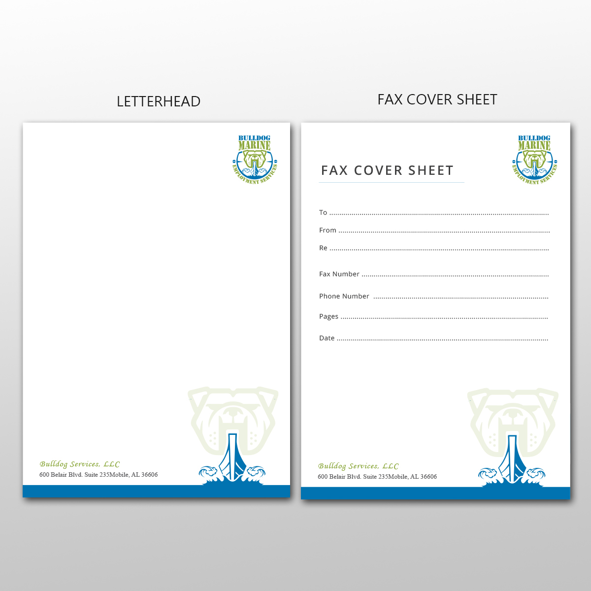Stationery Design by Creative Jiniya for Bulldog Services, LLC | Design #19884955