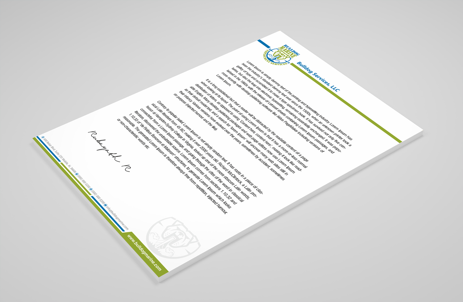 Stationery Design by Petter Goms for Bulldog Services, LLC | Design #19841252