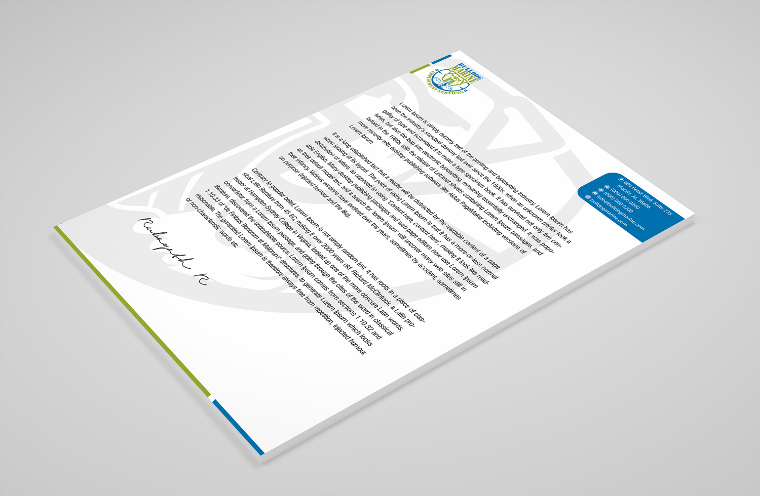 Stationery Design by Petter Goms for Bulldog Services, LLC | Design #19841742