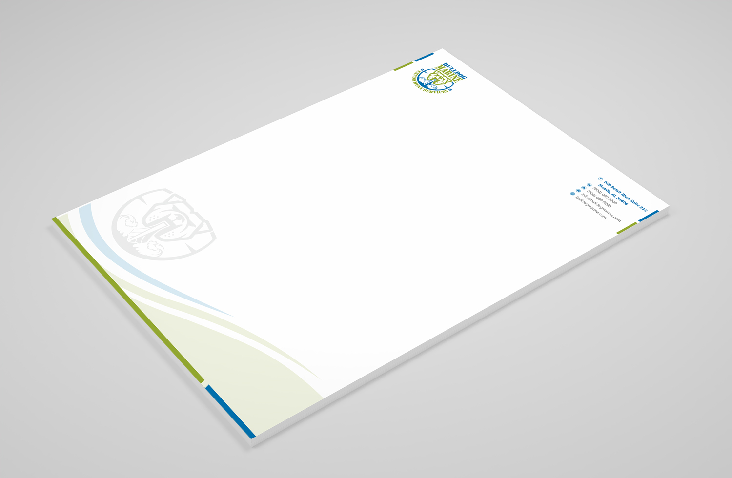 Schreibwaren-Design von Petter Goms für Bulldog Services, LLC | Design #19841803