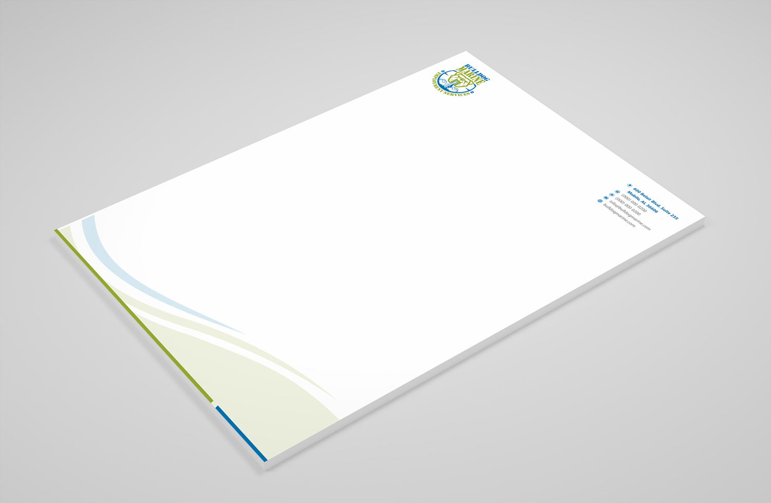 Schreibwaren-Design von Petter Goms für Bulldog Services, LLC | Design #19842274