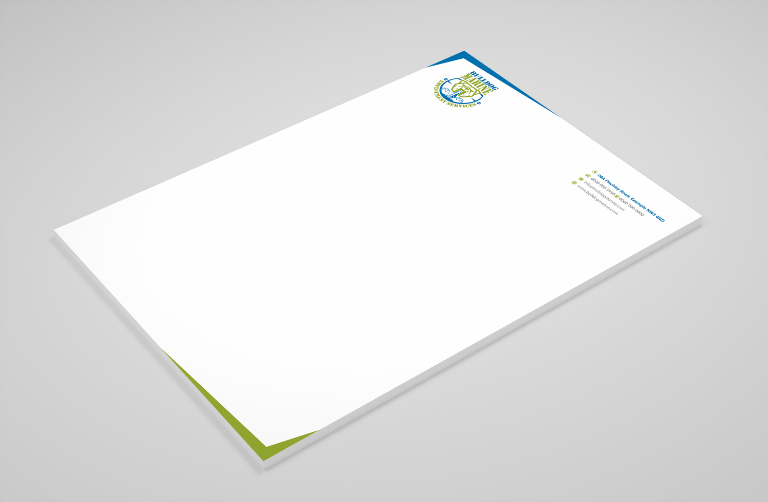 Schreibwaren-Design von Petter Goms für Bulldog Services, LLC | Design #19877389