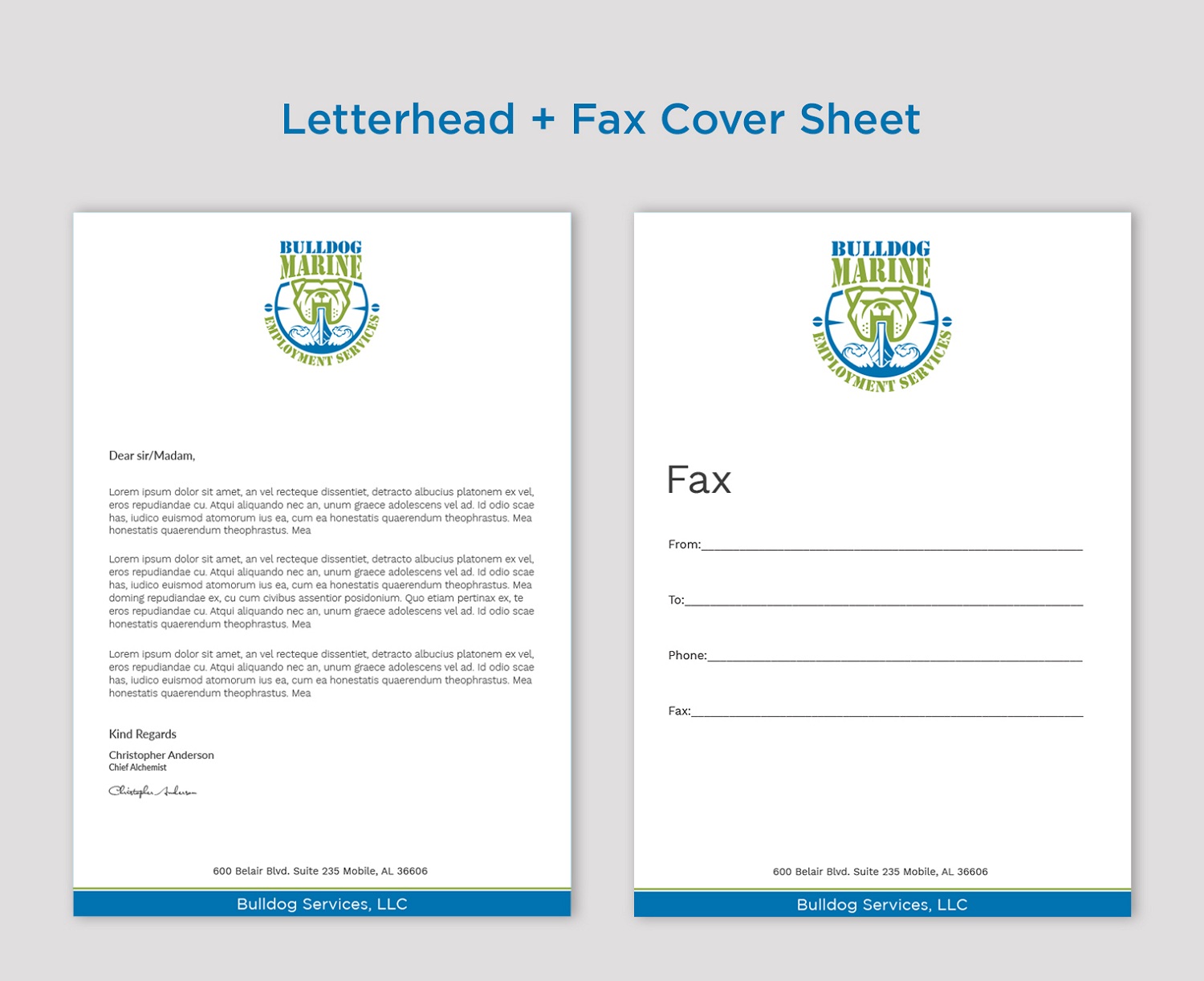 Schreibwaren-Design von Tripti Ranjan Gain für Bulldog Services, LLC | Design #19869147