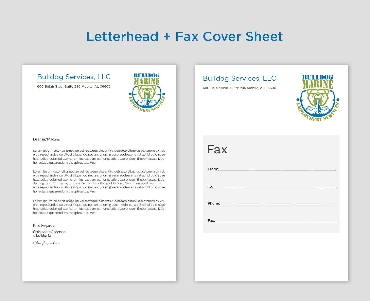 Stationery Design by Tripti Ranjan Gain for Bulldog Services, LLC | Design #19869148