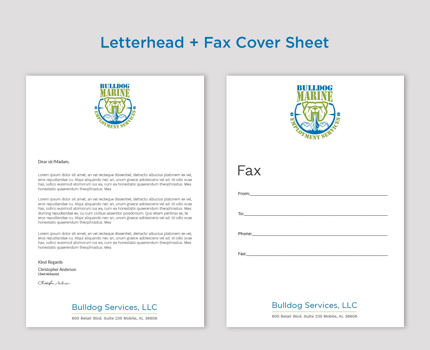 Stationery Design by Tripti Ranjan Gain for Bulldog Services, LLC | Design #19869149