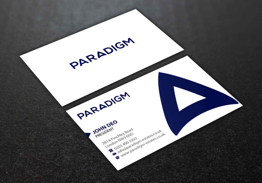 Schreibwaren-Design von Brand aid für Paradigm Estates | Design #19727036