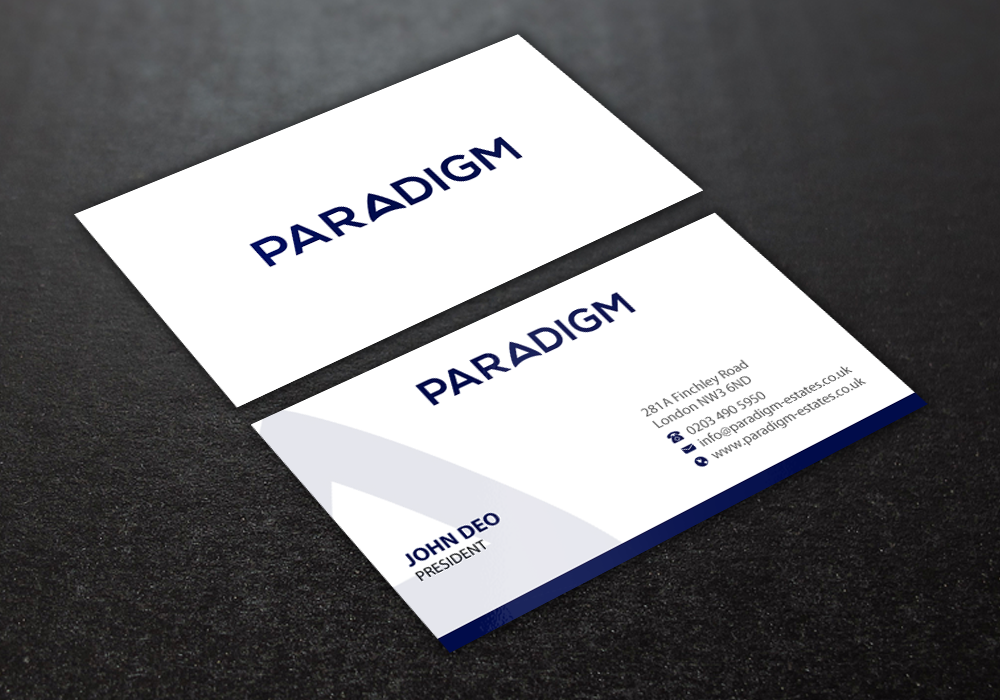 Schreibwaren-Design von Brand aid für Paradigm Estates | Design #19727037