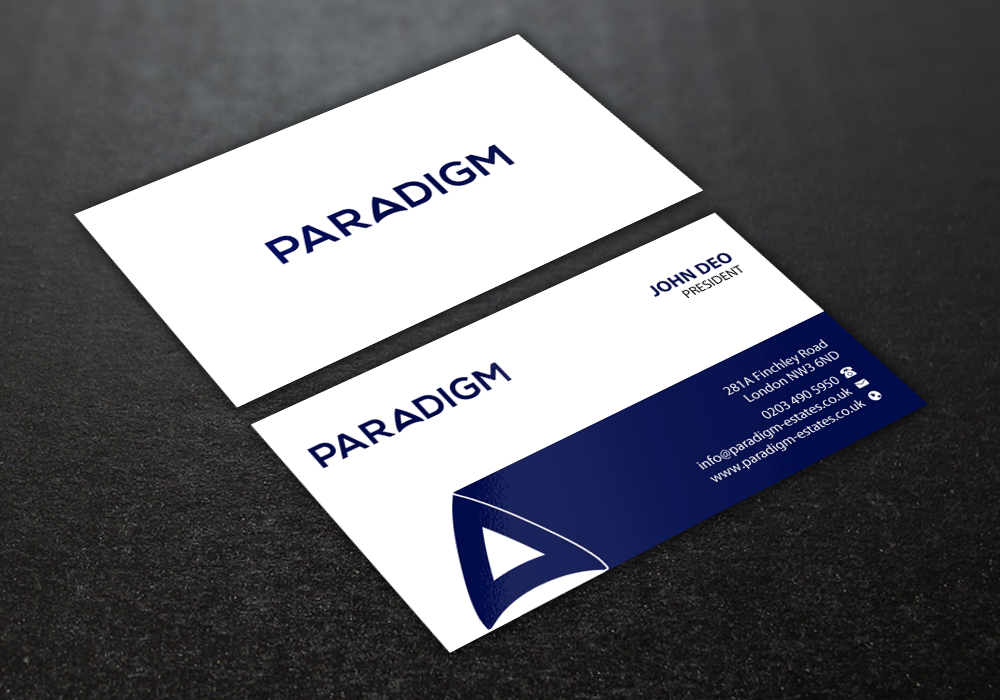 Schreibwaren-Design von Brand aid für Paradigm Estates | Design #19727047