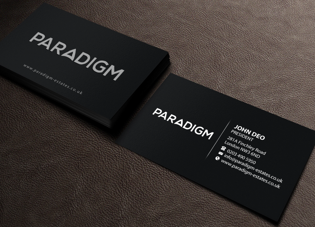 Schreibwaren-Design von Brand aid für Paradigm Estates | Design #19727050