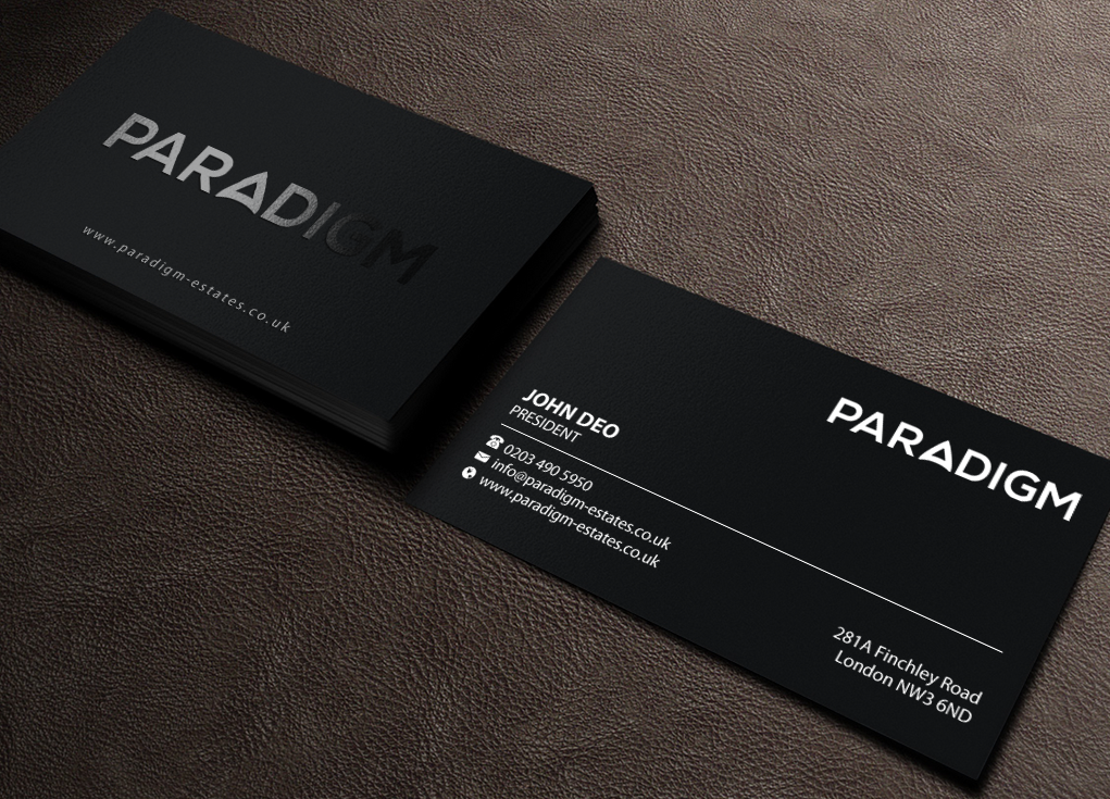 Schreibwaren-Design von Brand aid für Paradigm Estates | Design #19727062