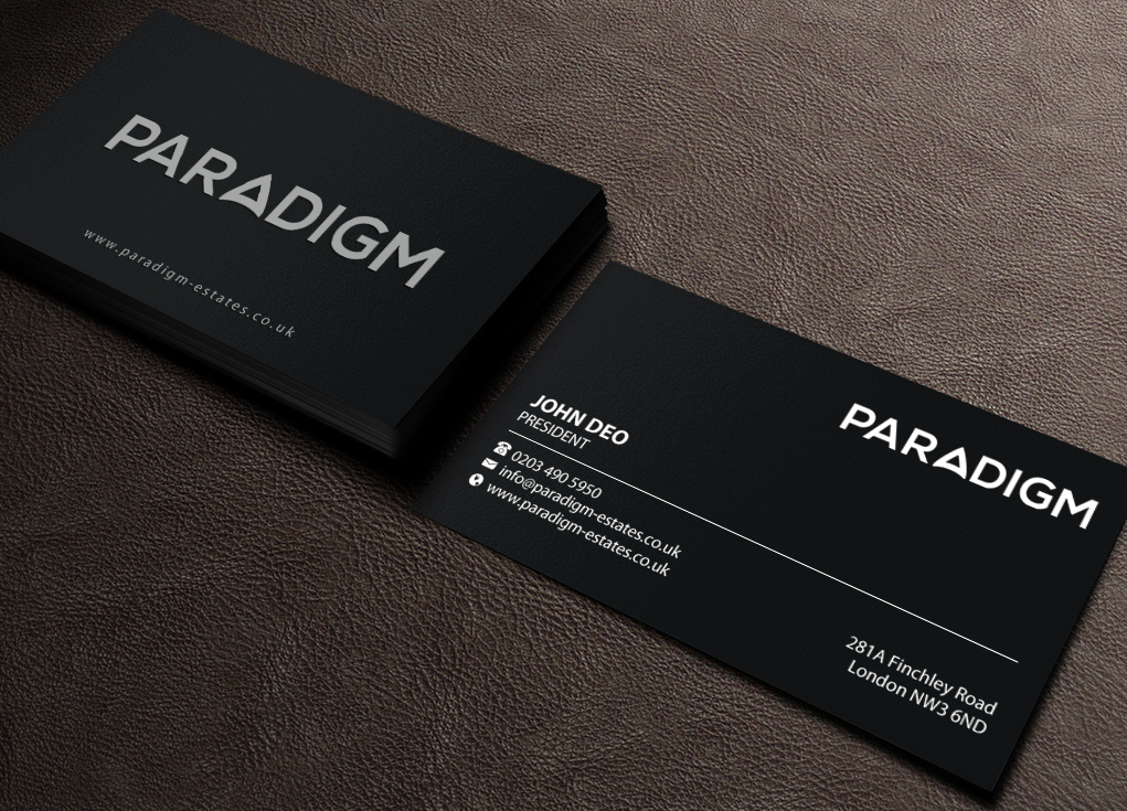 Schreibwaren-Design von Brand aid für Paradigm Estates | Design #19727065