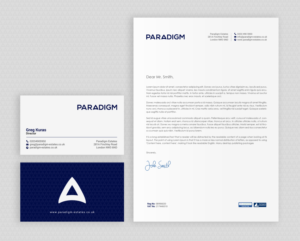 Diseño de Papelería por chandrayaan.creative para Paradigm Estates | Diseño: #19731908