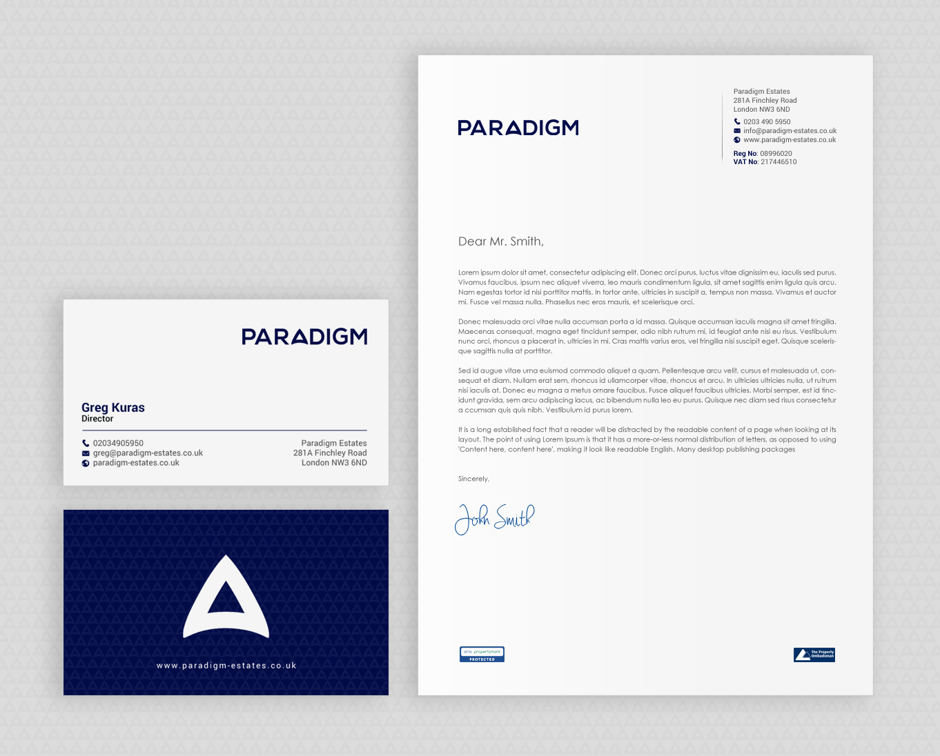 Stationery Design by chandrayaan.creative for Paradigm Estates | Design #19731910
