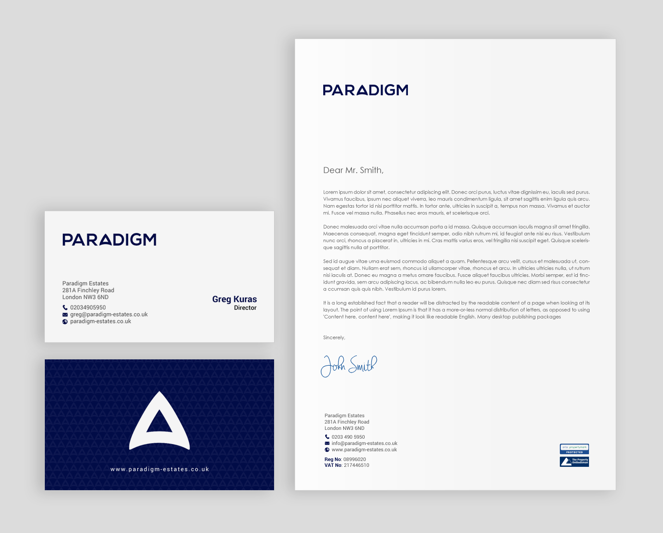 Stationery Design by chandrayaan.creative for Paradigm Estates | Design #19731921