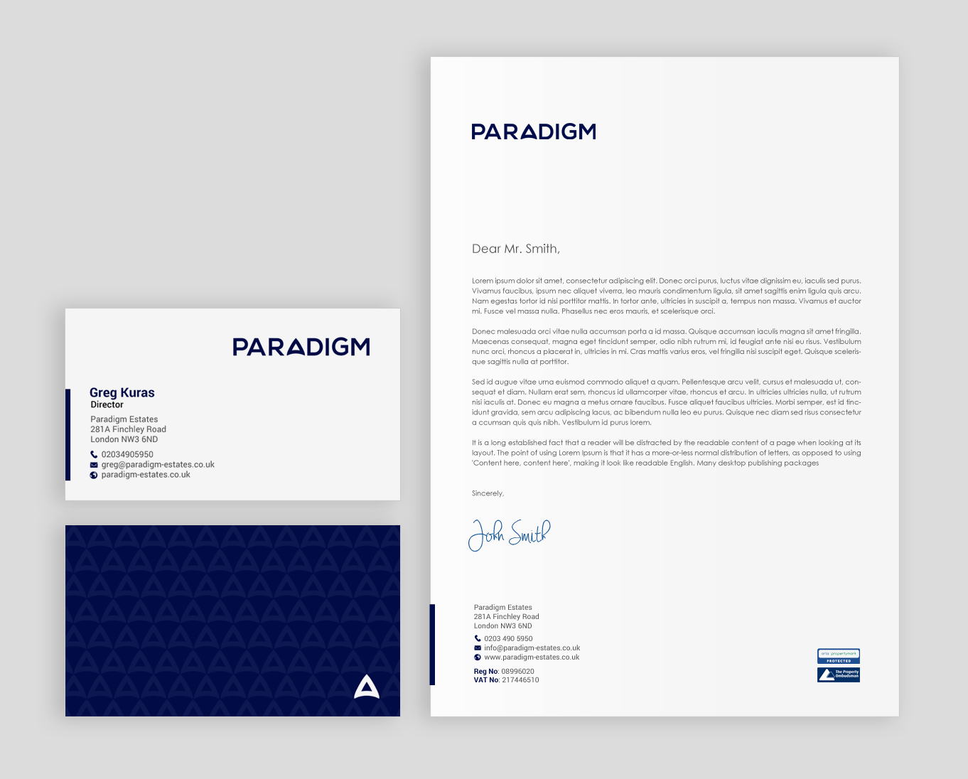 Stationery Design by chandrayaan.creative for Paradigm Estates | Design #19731922
