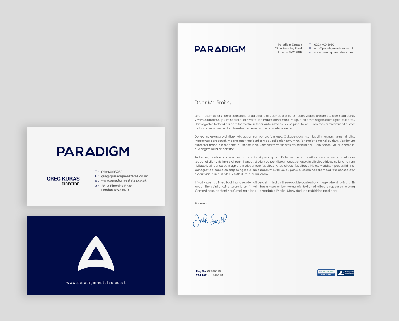 Diseño de Papelería por chandrayaan.creative para Paradigm Estates | Diseño #19733467