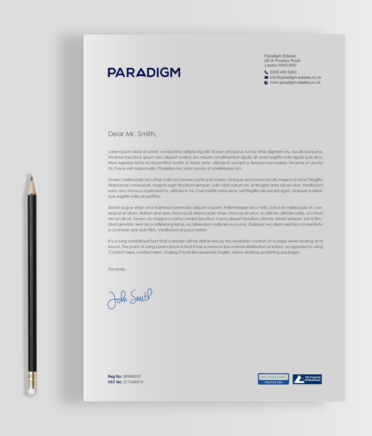 Diseño de Papelería por chandrayaan.creative para Paradigm Estates | Diseño #19752505