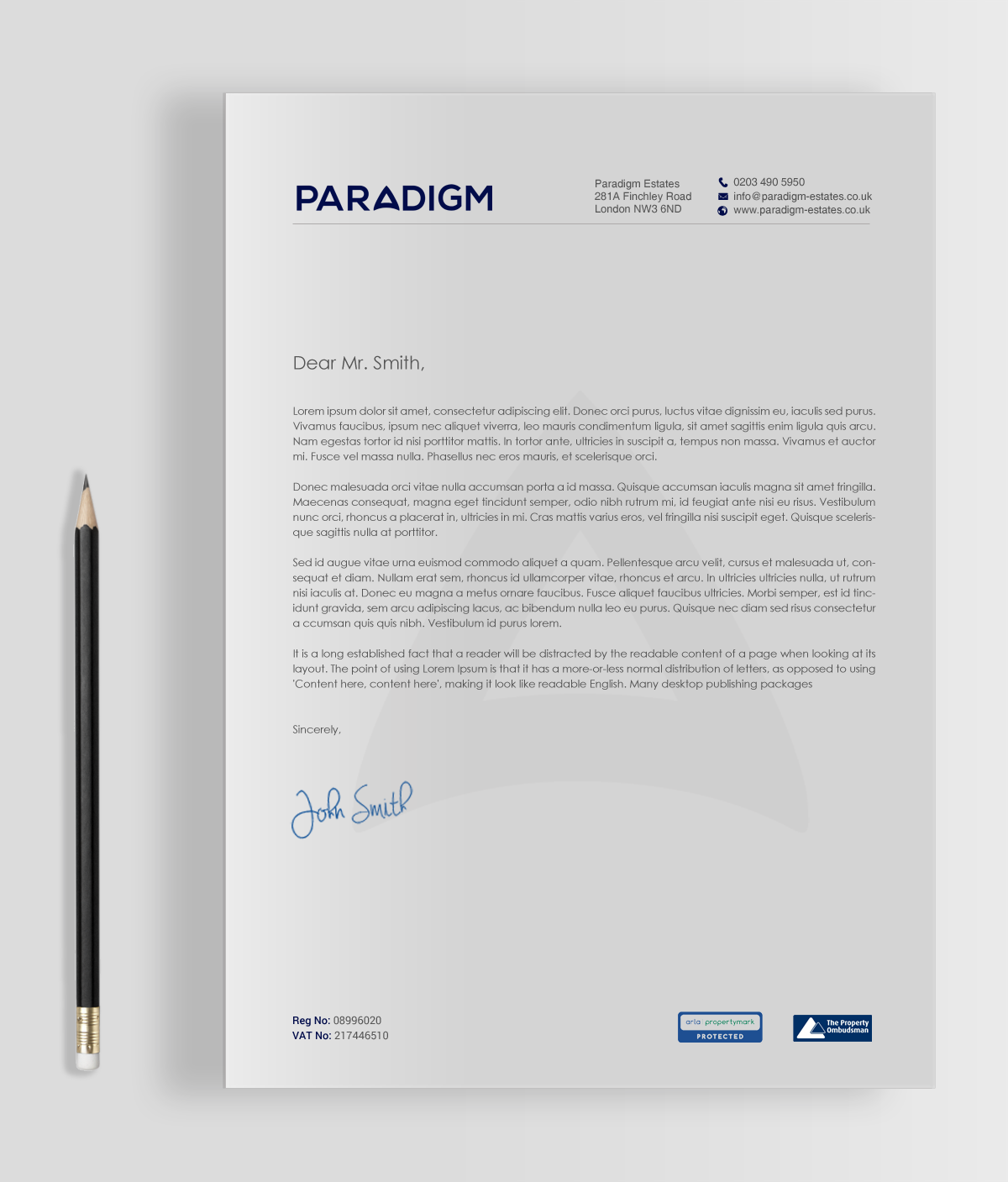 Diseño de Papelería por chandrayaan.creative para Paradigm Estates | Diseño #19752591