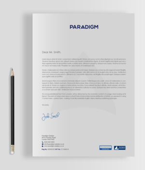 Diseño de Papelería por chandrayaan.creative para Paradigm Estates | Diseño: #19752728