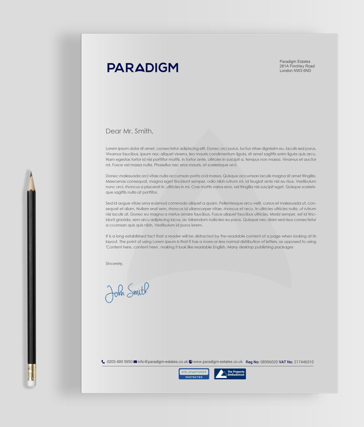 Diseño de Papelería por chandrayaan.creative para Paradigm Estates | Diseño #19752803