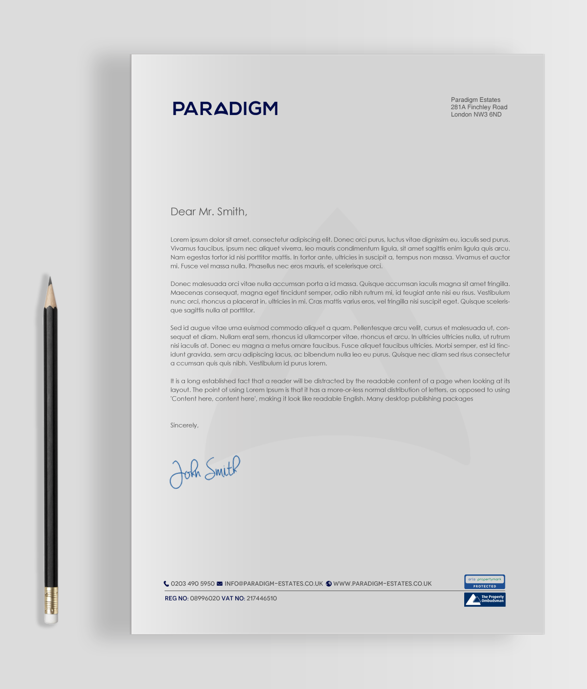 Diseño de Papelería por chandrayaan.creative para Paradigm Estates | Diseño #19752997