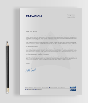 Diseño de Papelería por chandrayaan.creative para Paradigm Estates | Diseño: #19752997