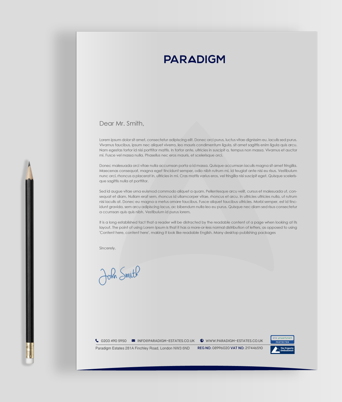 Diseño de Papelería por chandrayaan.creative para Paradigm Estates | Diseño #19753152