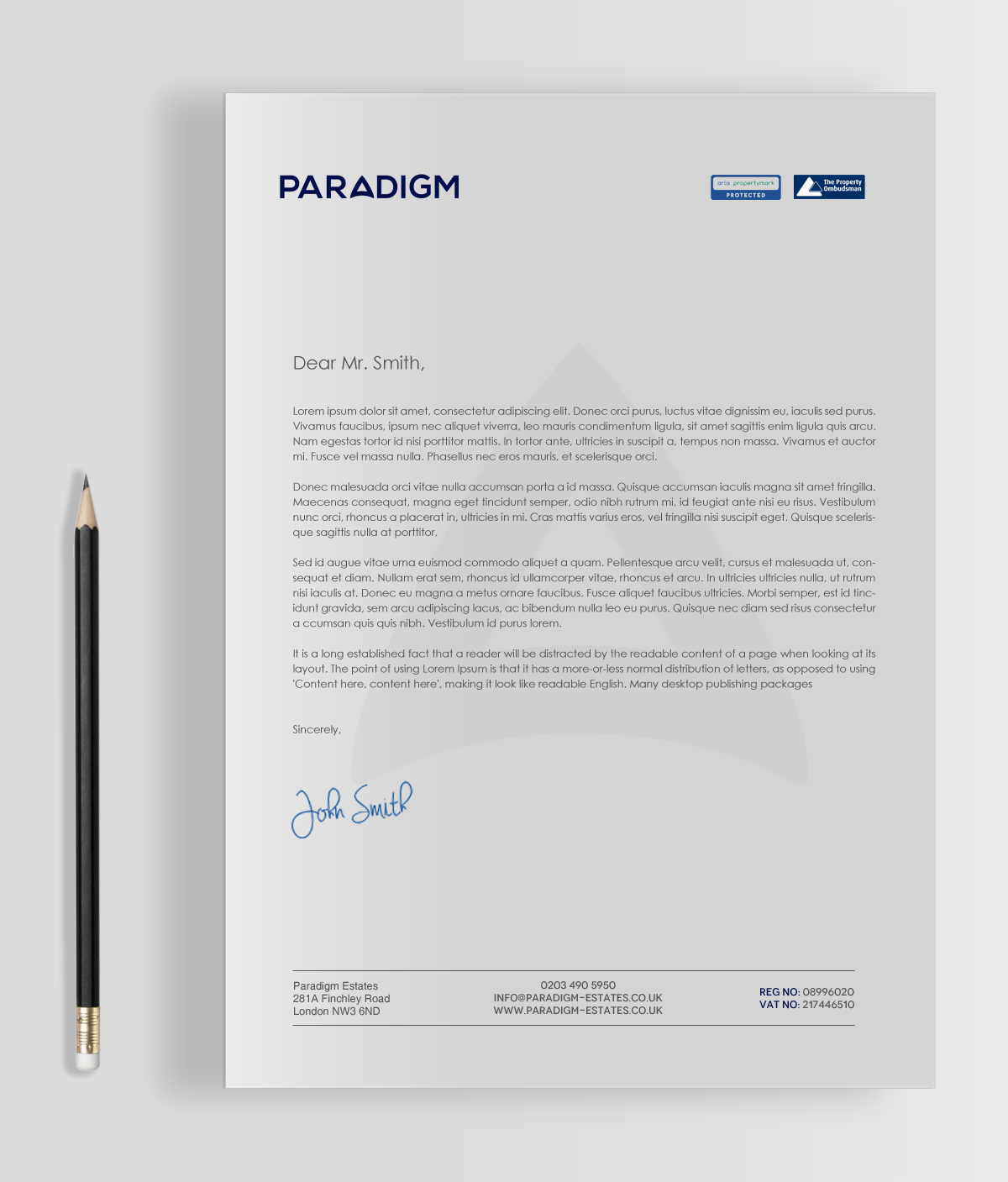 Diseño de Papelería por chandrayaan.creative para Paradigm Estates | Diseño #19753253