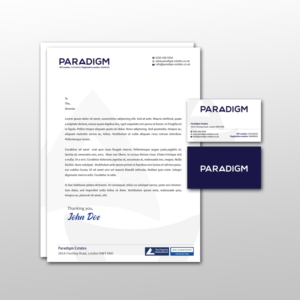Diseño de Papelería por Creative Jiniya para Paradigm Estates | Diseño: #19724705