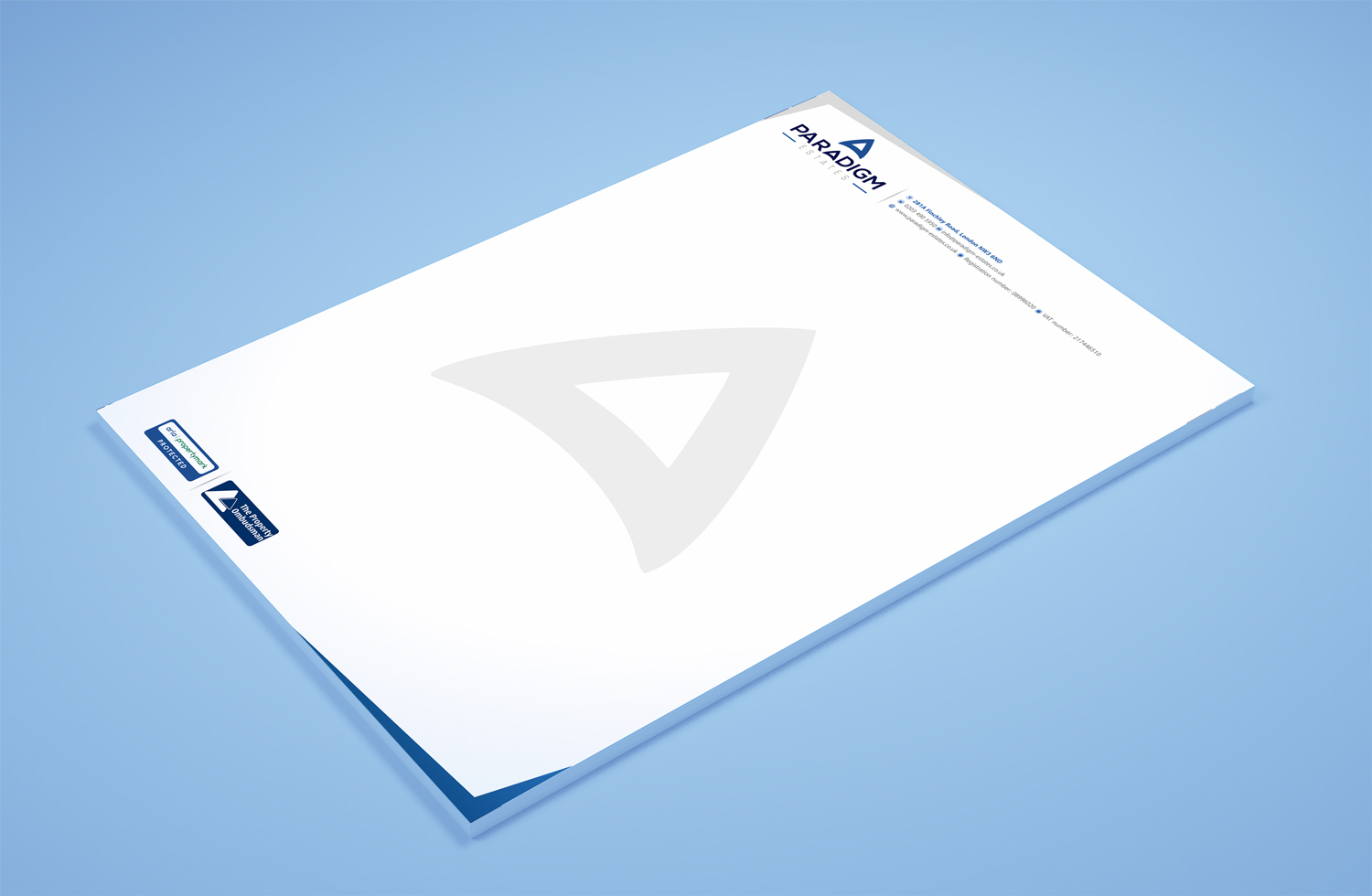 Schreibwaren-Design von Petter Goms für Paradigm Estates | Design #19735913