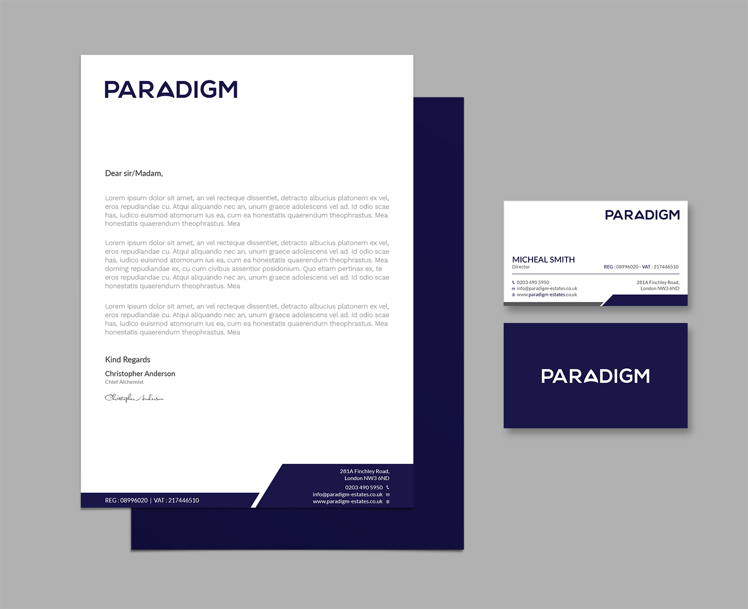 Diseño de Papelería por Tripti Ranjan Gain para Paradigm Estates | Diseño #19724638