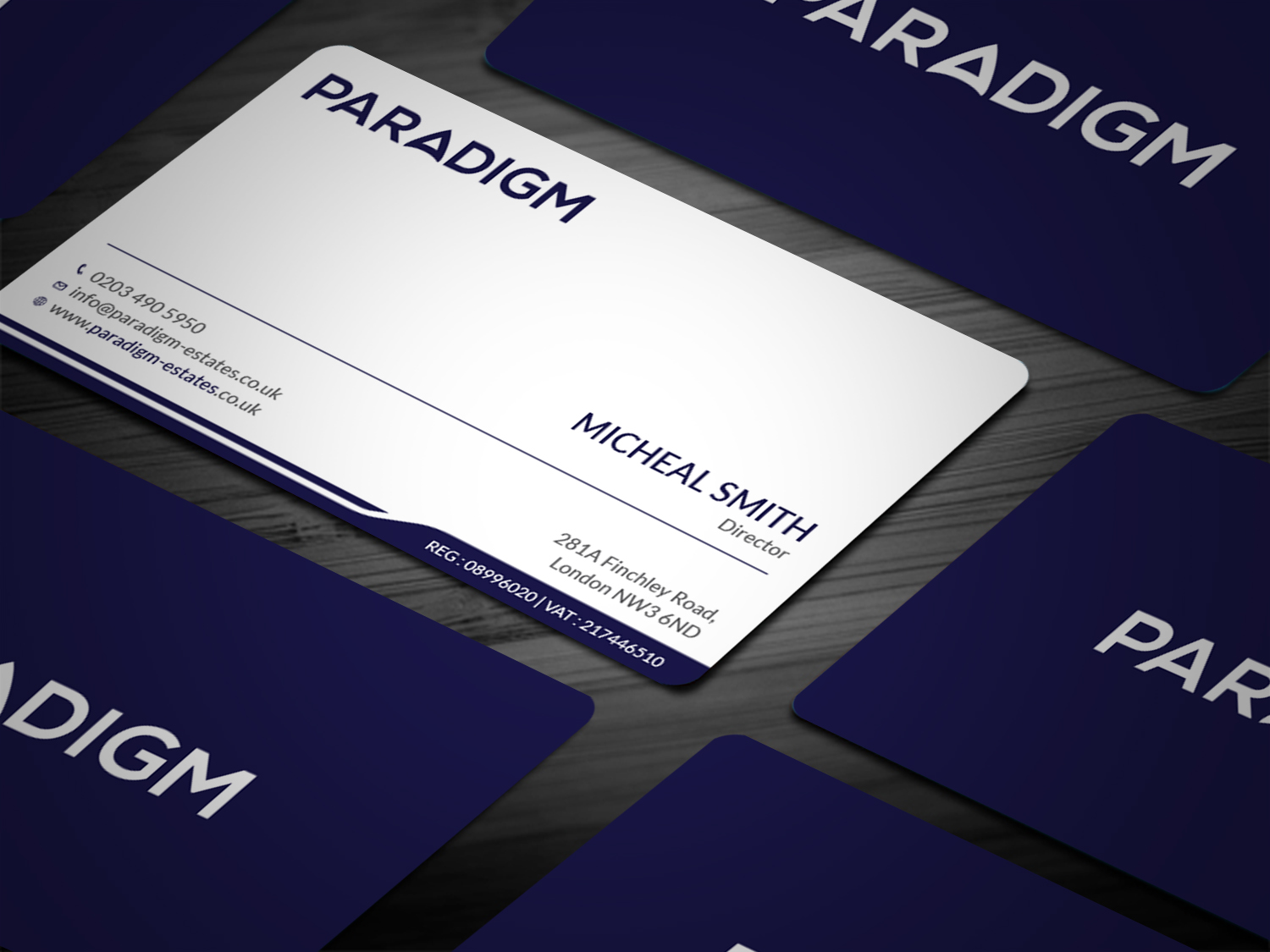Stationery Design by Tripti Ranjan Gain for Paradigm Estates | Design #19724661