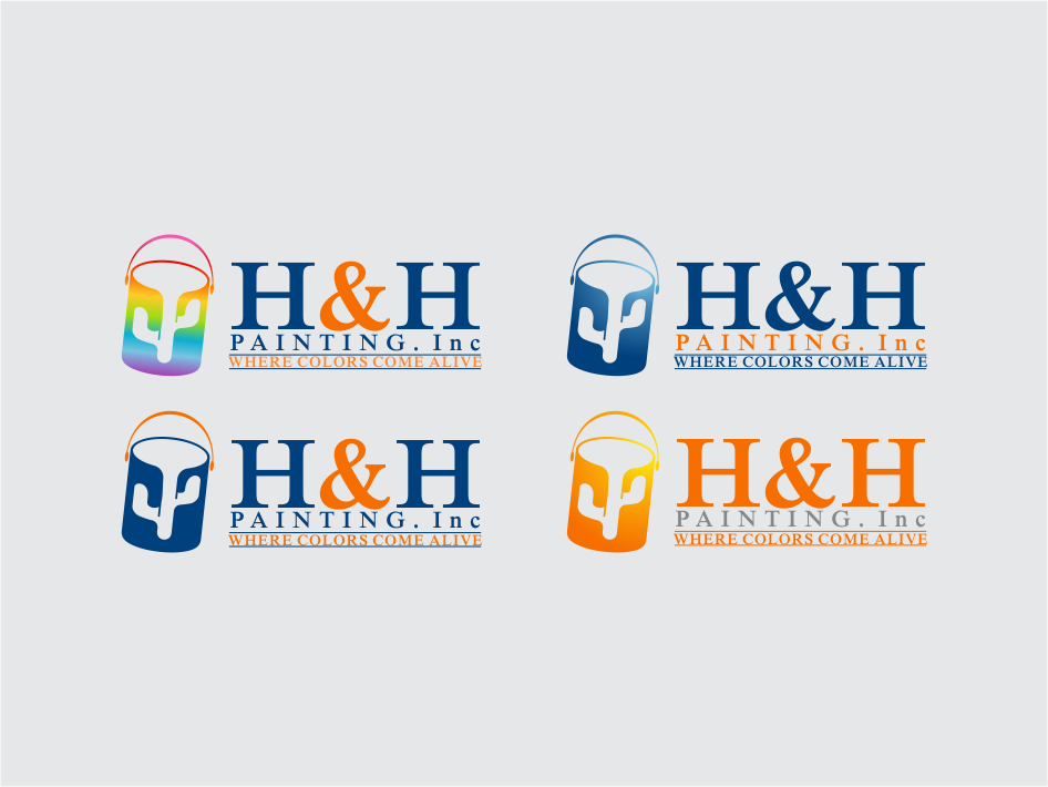 Logo Design by Bee Bee for H&H Painting Inc. | Design #19766471