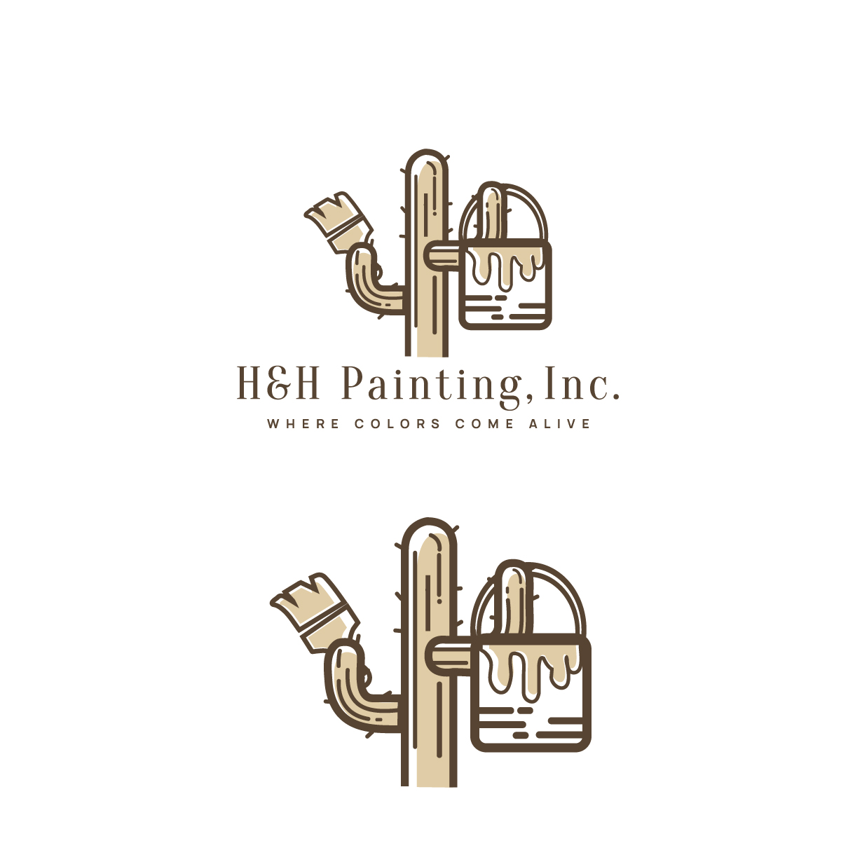 Logo Design by **INCREDIBLEDESIGNERS** for H&H Painting Inc. | Design #19730426