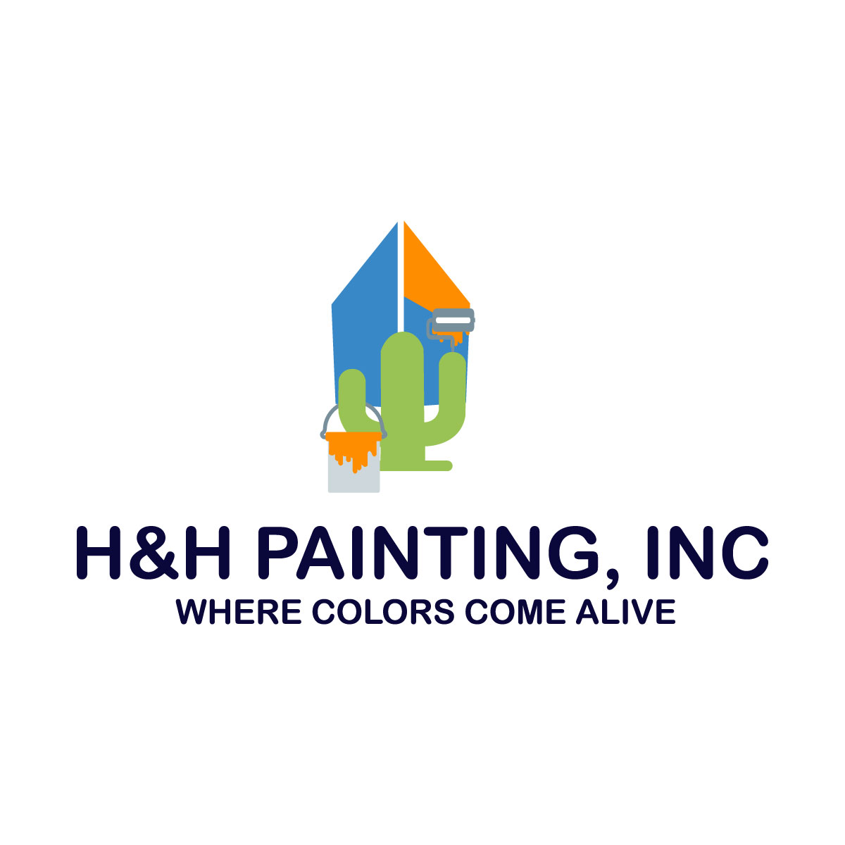 Logo Design by **INCREDIBLEDESIGNERS** for H&H Painting Inc. | Design #19765889