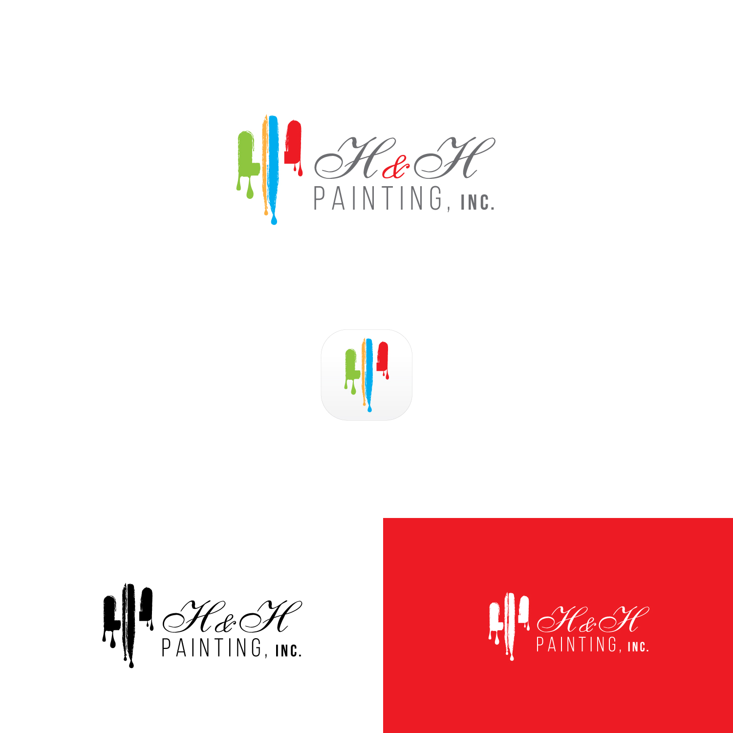 Diseño de Logo por Maxo-Biz para H&H Painting Inc. | Diseño #19725862