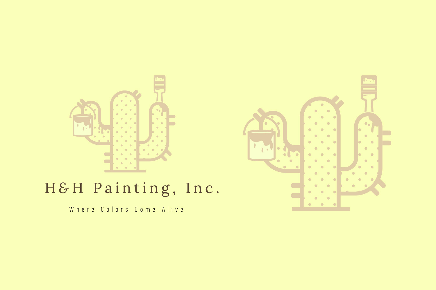Logo Design by Rzk for H&H Painting Inc. | Design #19730464