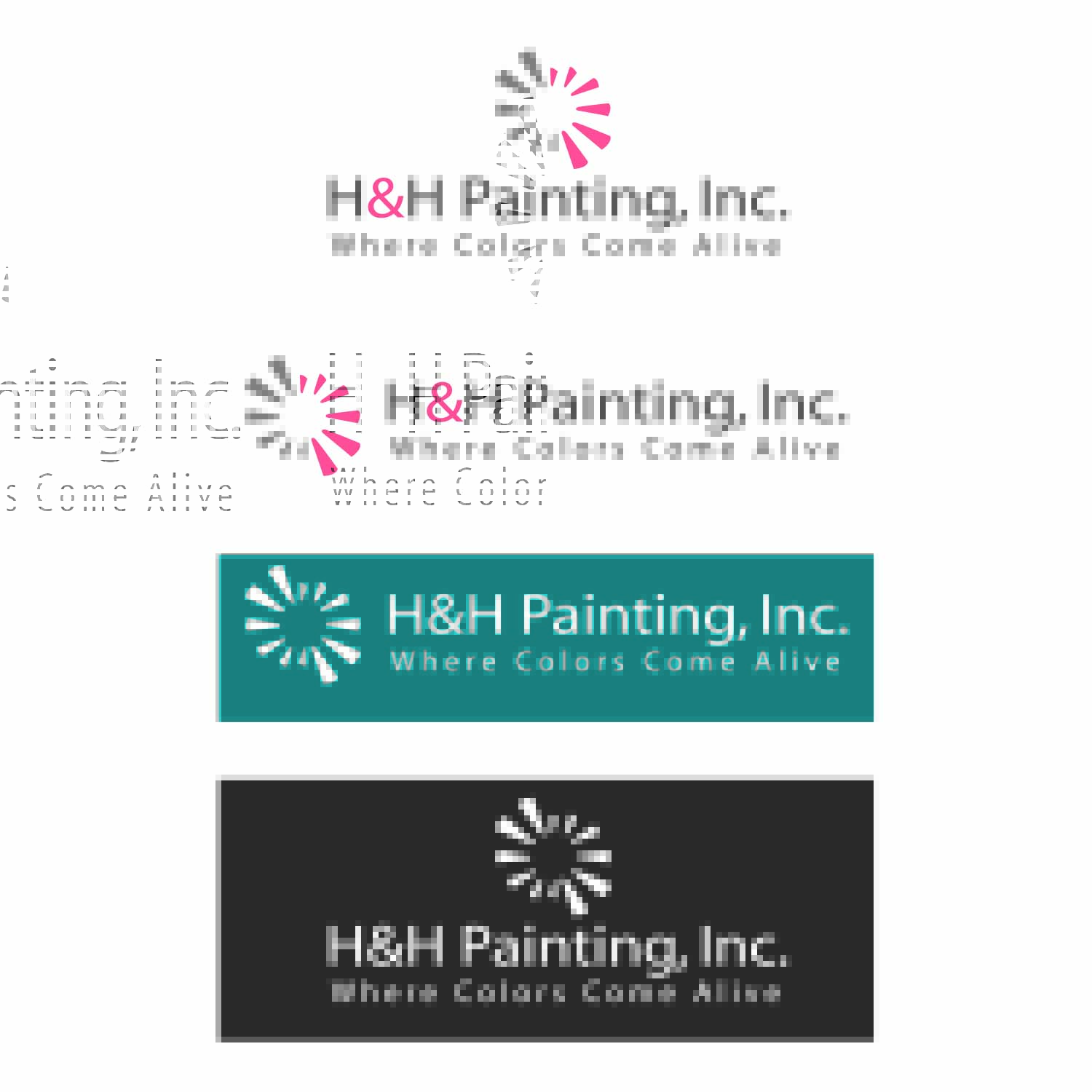 Logo Design by jafer imam for H&H Painting Inc. | Design #19730073