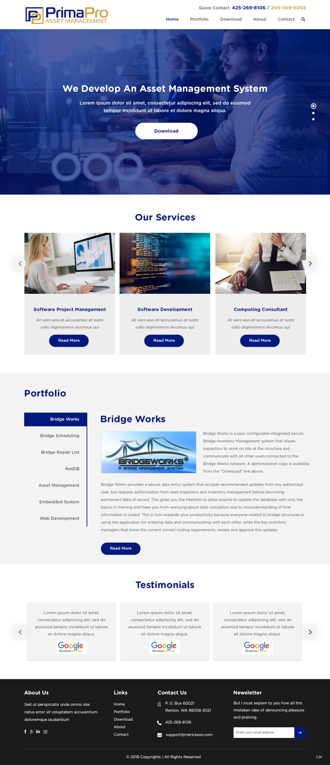 Web Design by pb for this project | Design #19728138