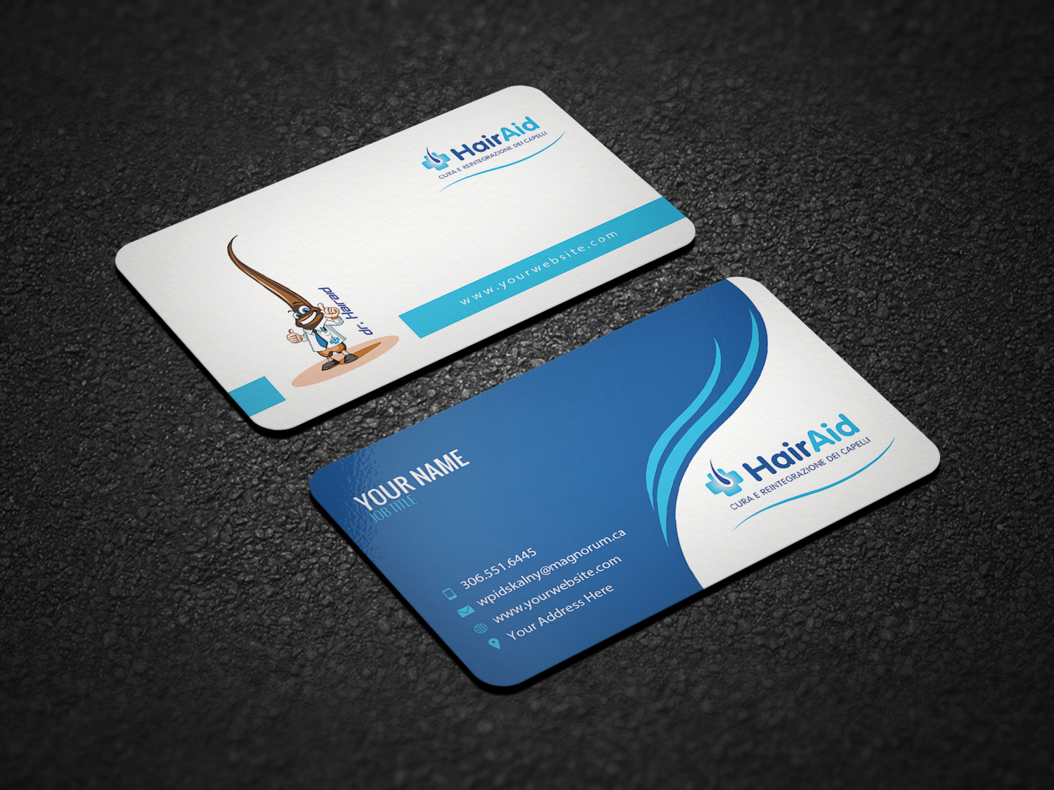 Diseño de Tarjeta de Presentación por Riz' para HAIRAID | Diseño #19724725