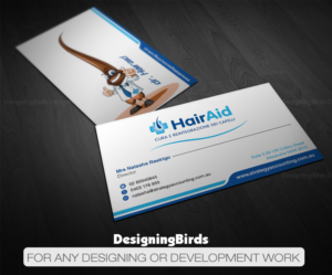 Business Card Design by Designing Birds for HAIRAID | Design: #19727916