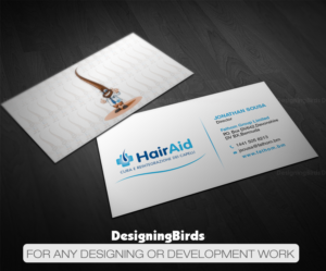 Business Card Design by Designing Birds for HAIRAID | Design: #19728036