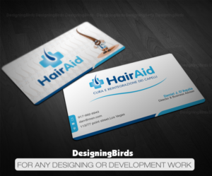 Business Card Design by Designing Birds for HAIRAID | Design: #19733643
