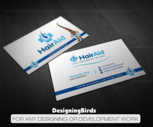 Business Card Design by Designing Birds for HAIRAID | Design: #19734645