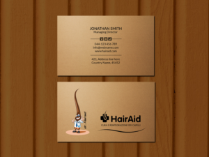 Business Card Design by Creations Box 2015 for HAIRAID | Design: #19749302