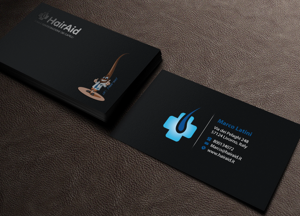 Business Card Design by Brand aid for HAIRAID | Design #19735407