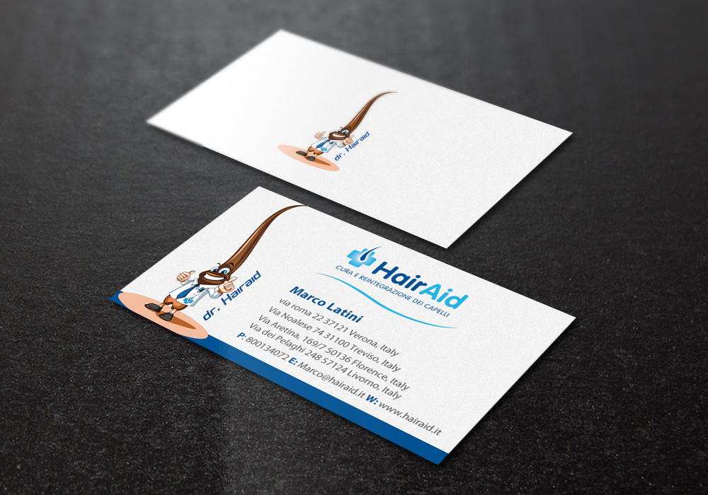 Business Card Design by Brand aid for HAIRAID | Design #19735410